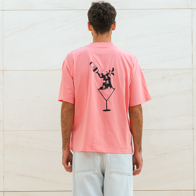 ON THE ROCKS T-SHIRT | PINK